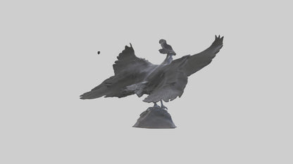 Frigatebird statue model 3D model