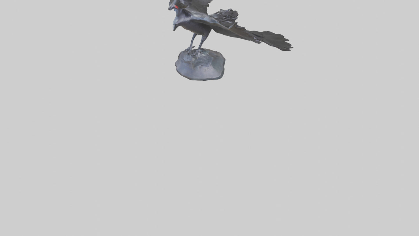 Frigatebird statue model 3D model