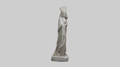 Frigg statue model 3D model