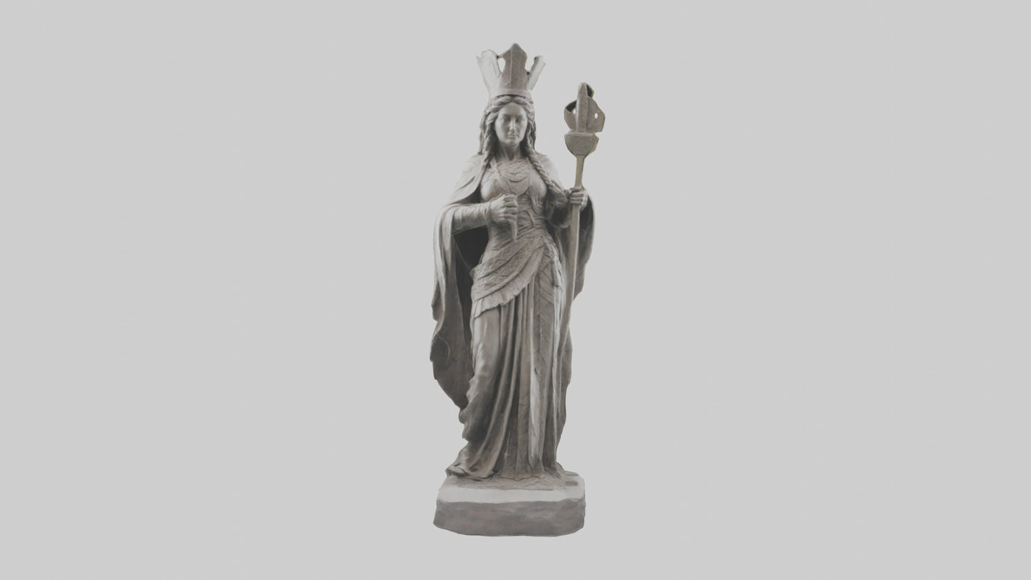 Frigg statue model 3D model