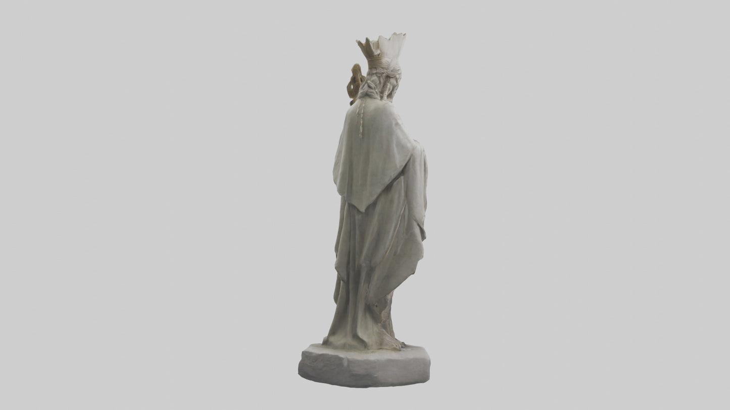 Frigg statue model 3D model