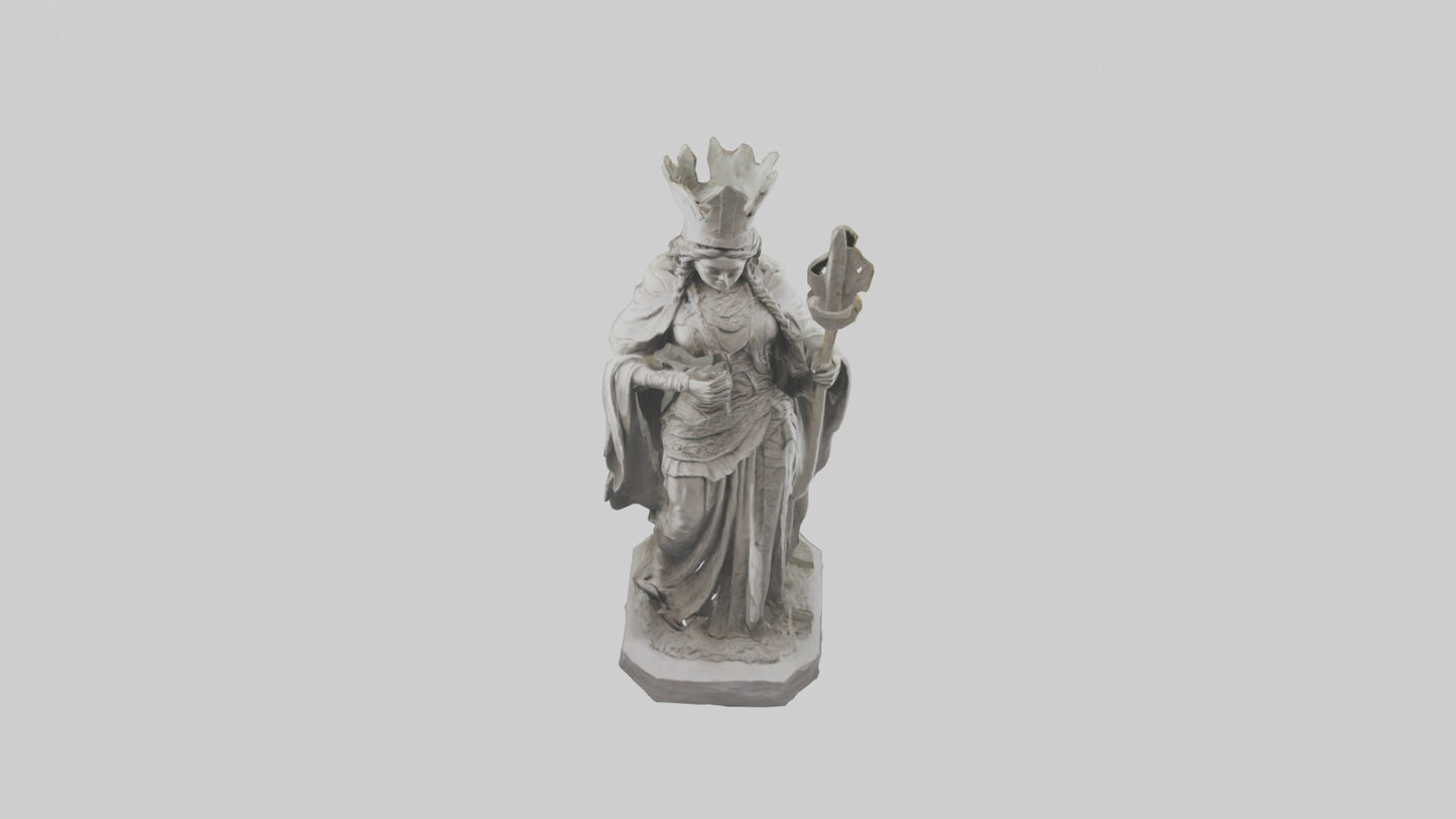 Frigg statue model 3D model