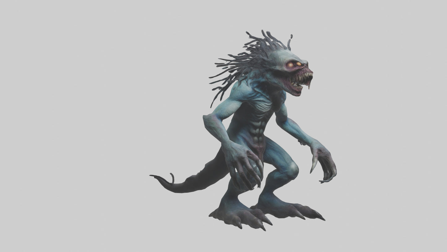 Frightening monster model 3D model