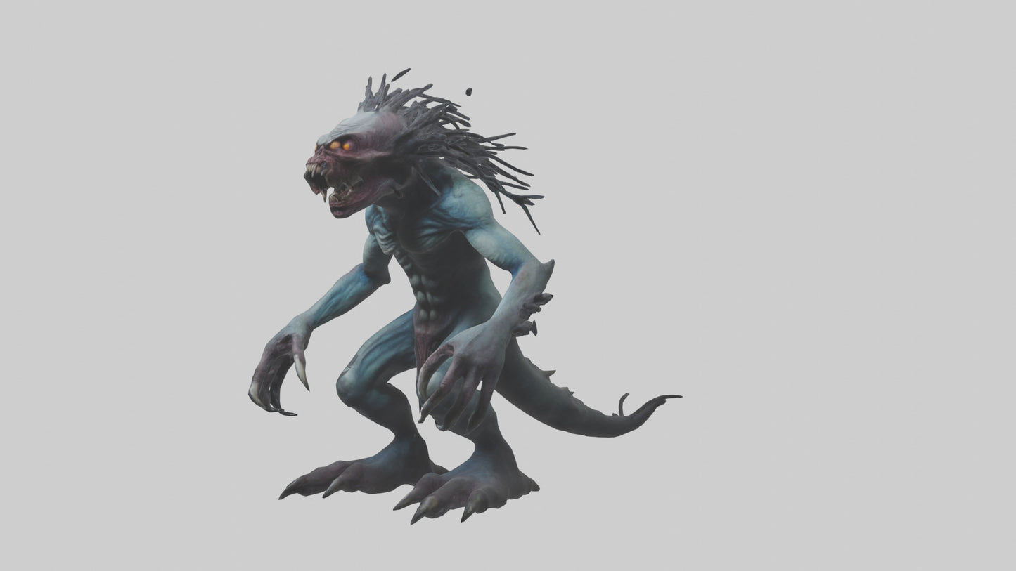 Frightening monster model 3D model