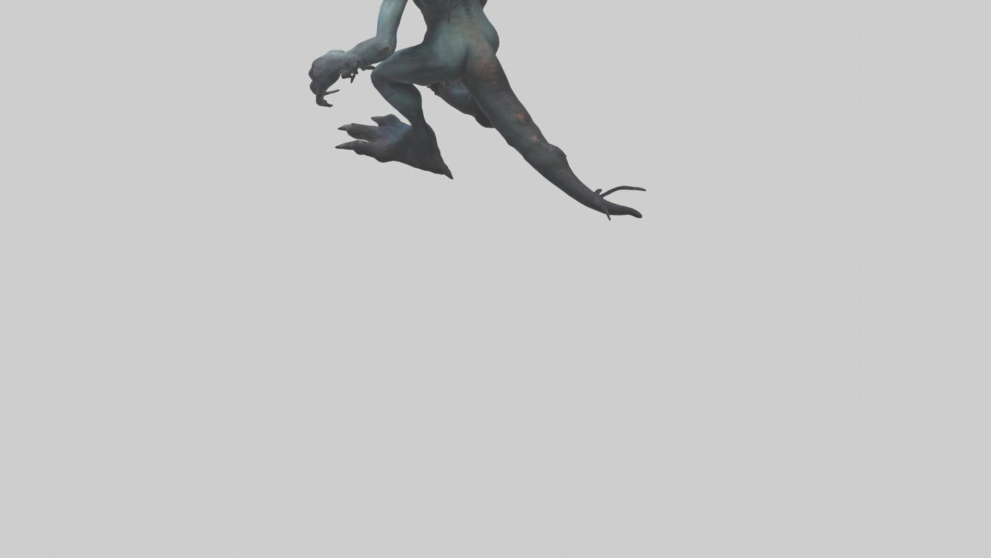 Frightening monster model 3D model