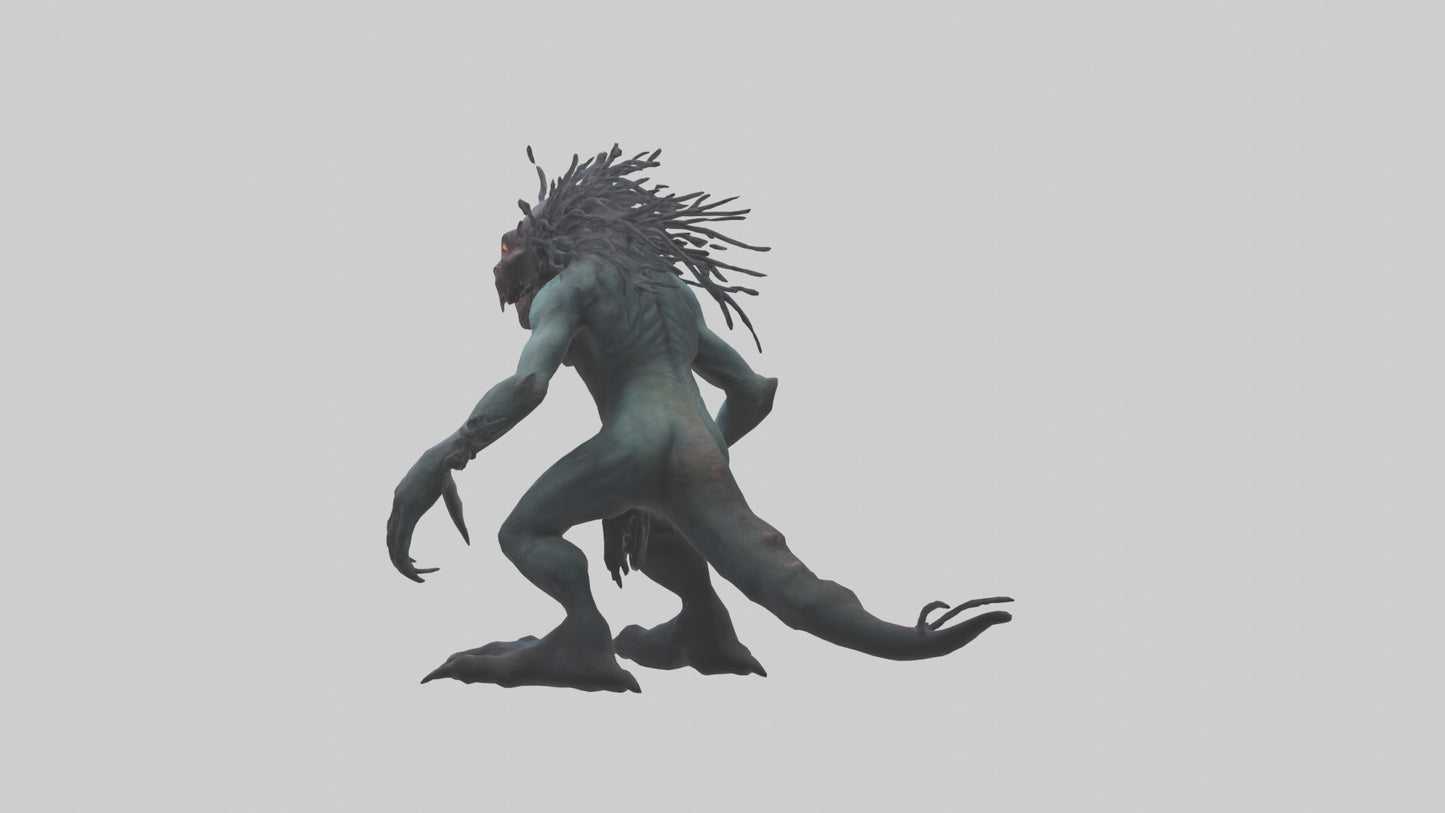 Frightening monster model 3D model
