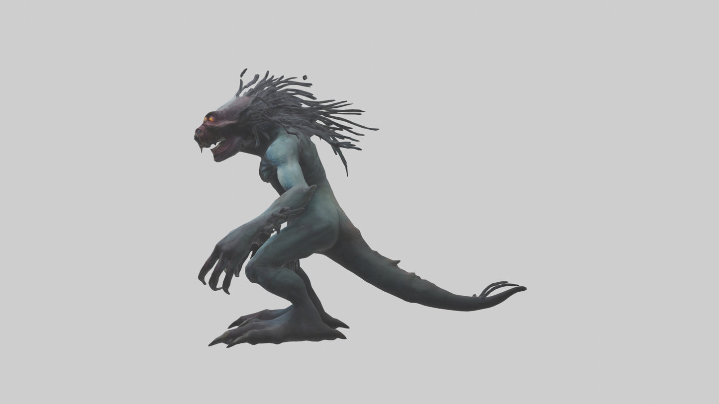 Frightening monster model 3D model
