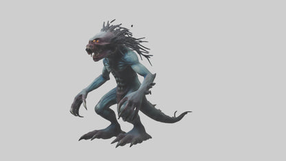 Frightening monster model 3D model