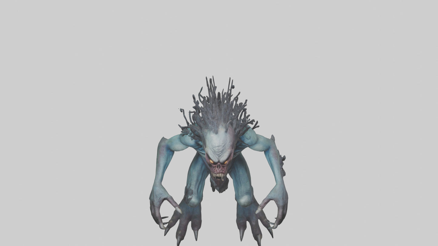 Frightening monster model 3D model