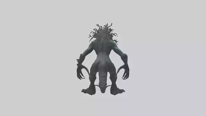 Frightening monster model 3D model
