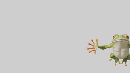 3D model Frog leaping model VR / AR / low-poly