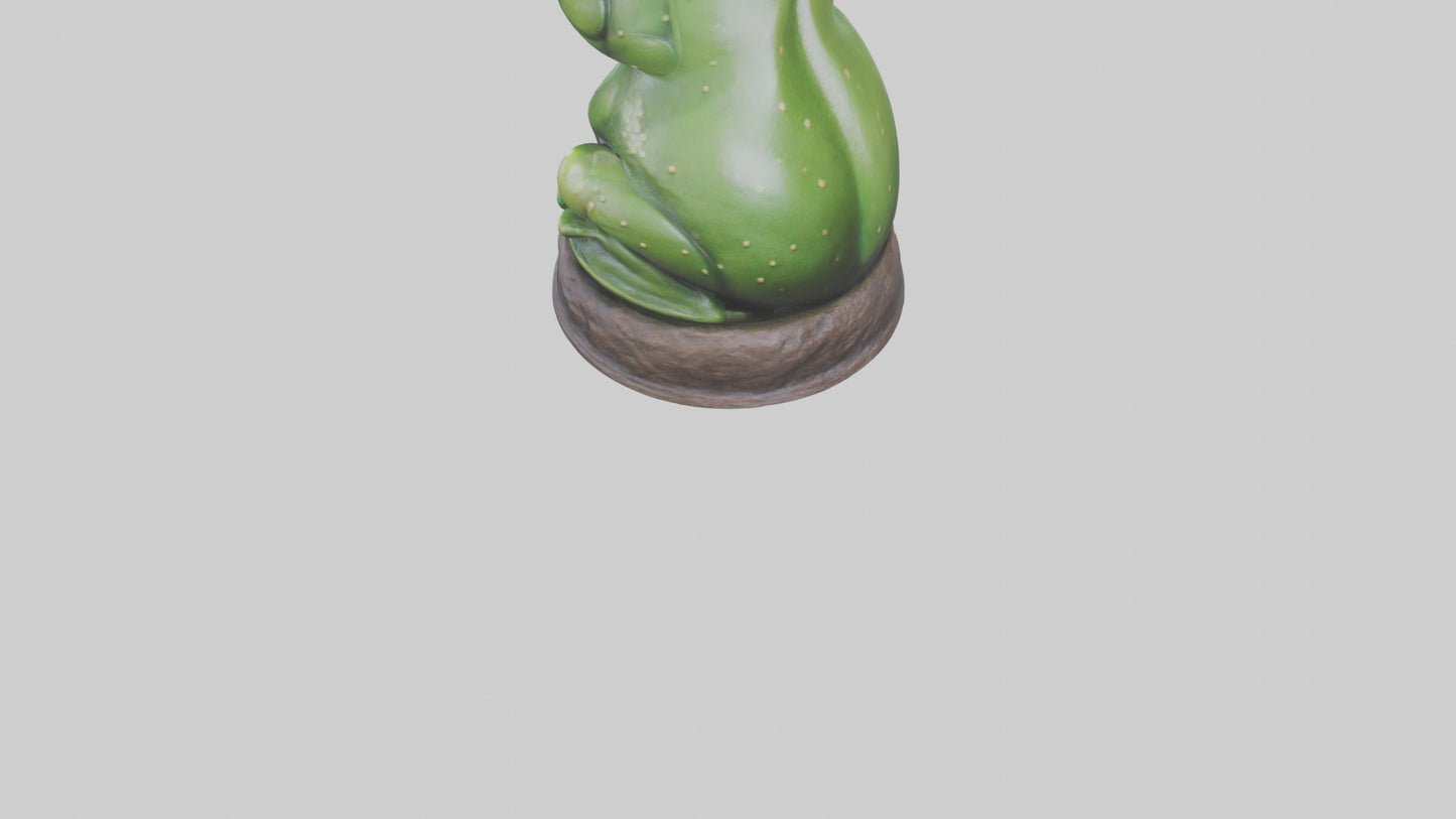 Frog statue model 3D model