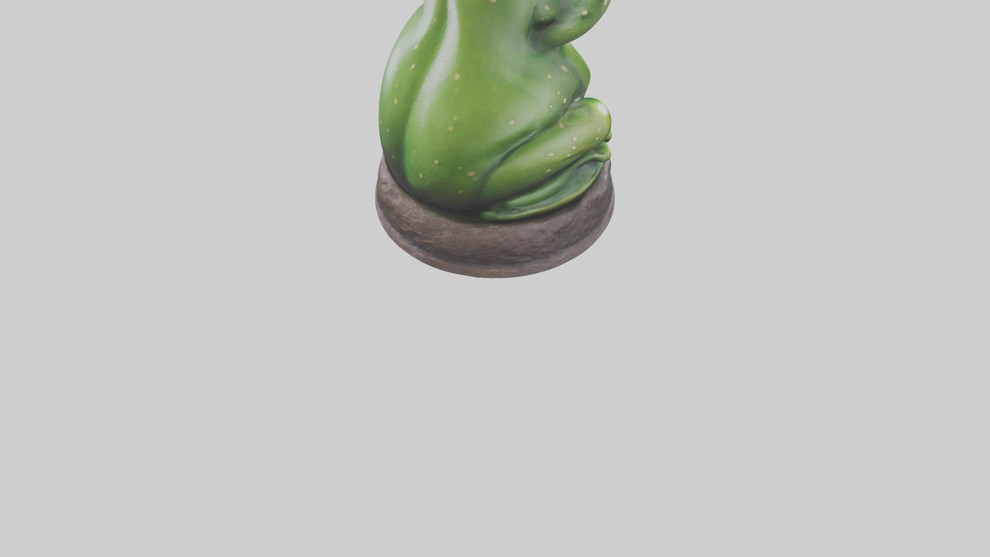 Frog statue model 3D model