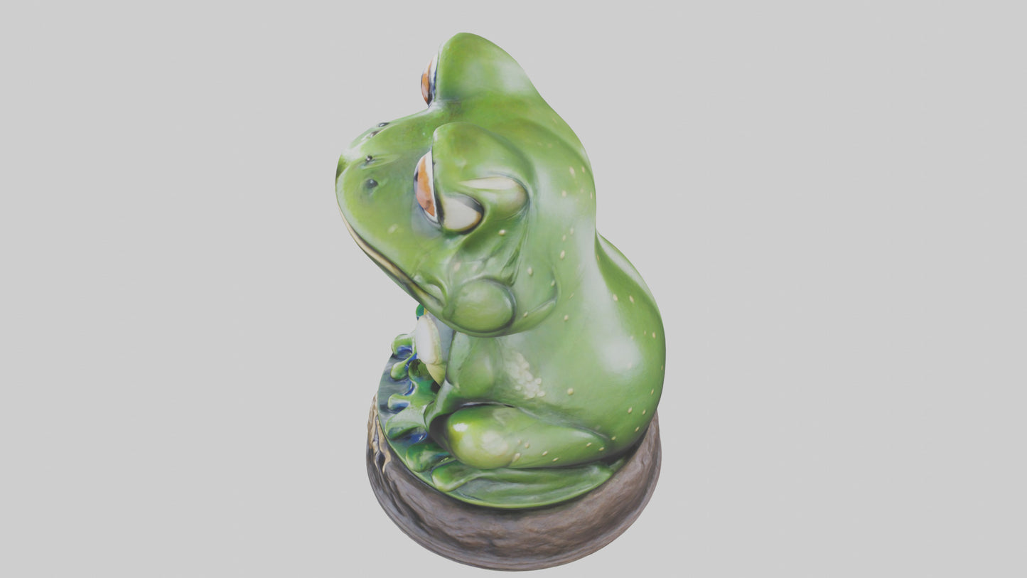 Frog statue model 3D model