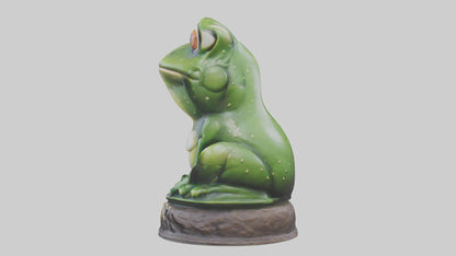 Frog statue model 3D model