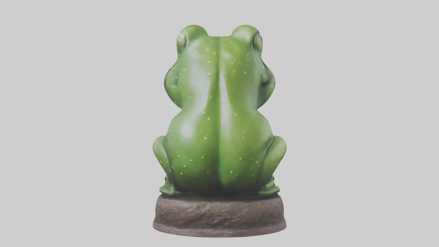 Frog statue model 3D model