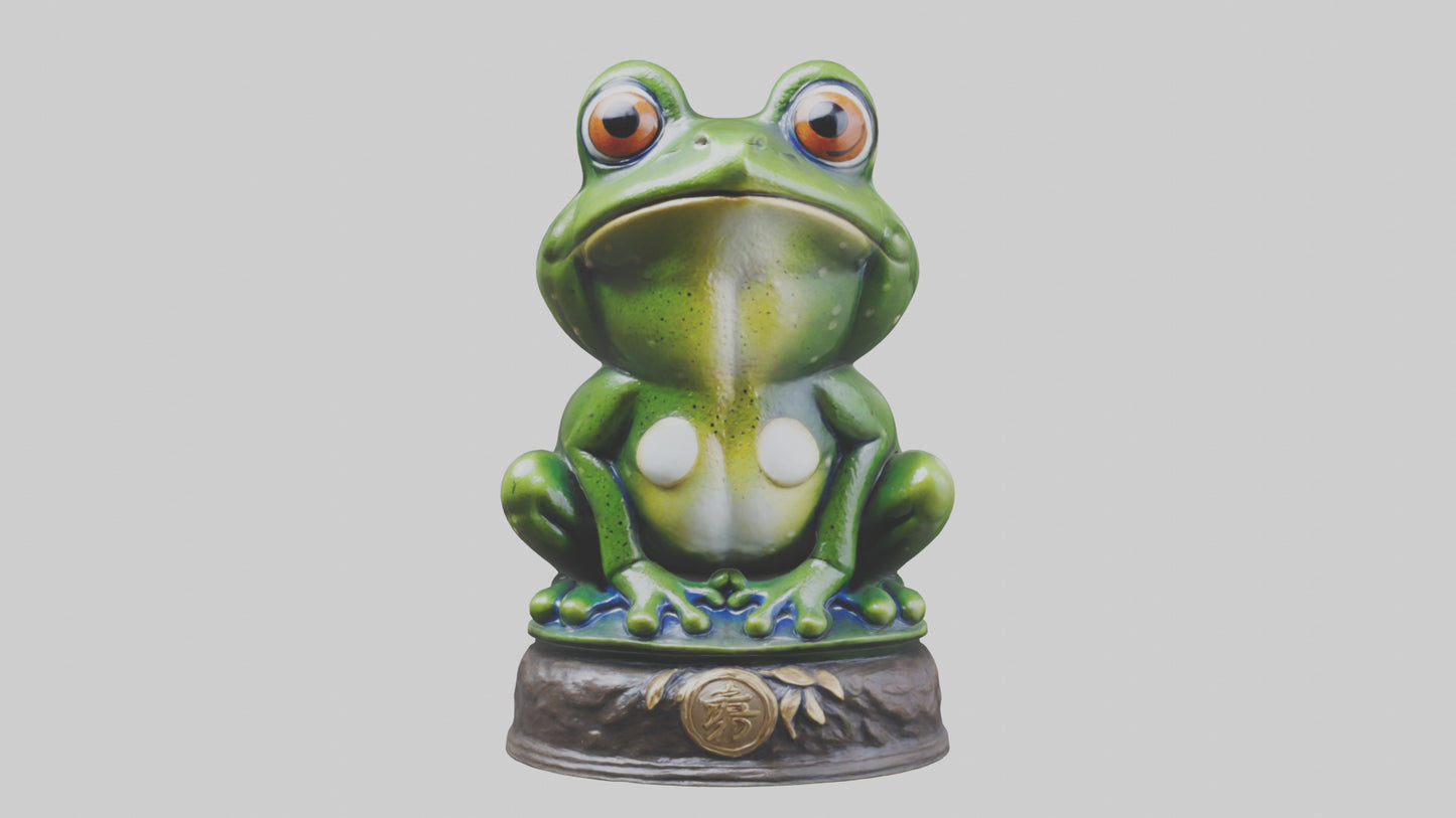 Frog statue model 3D model