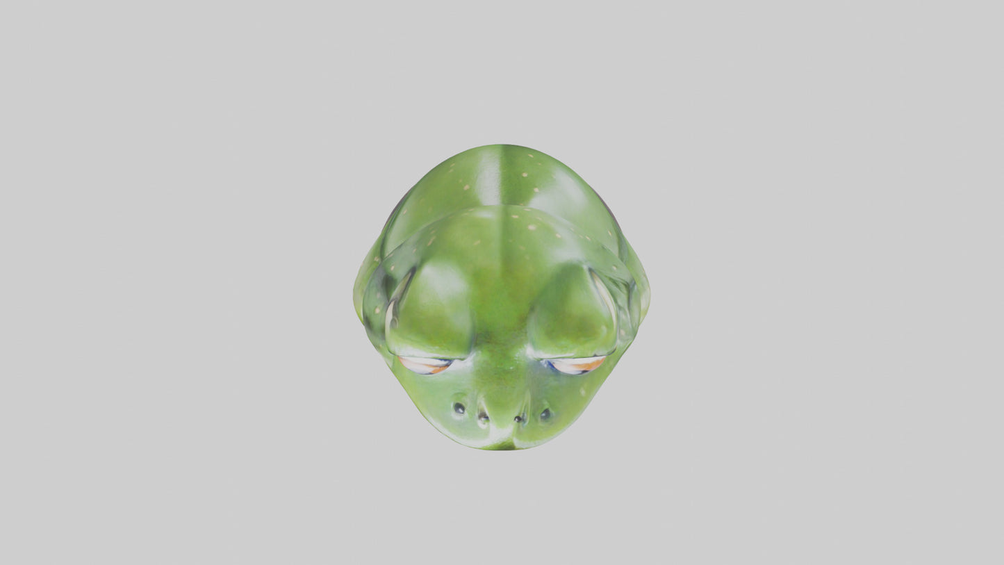 Frog statue model 3D model