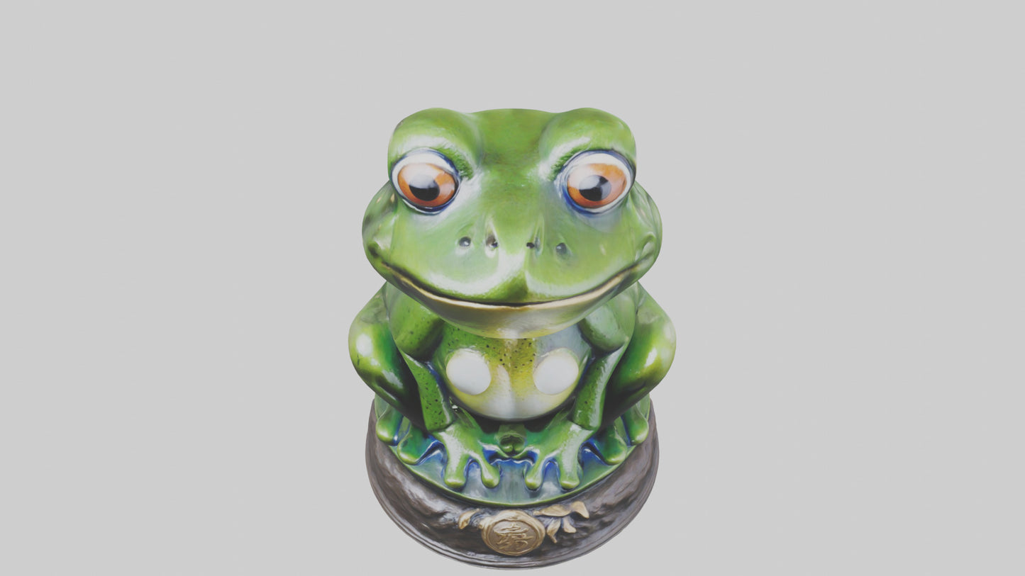 Frog statue model 3D model