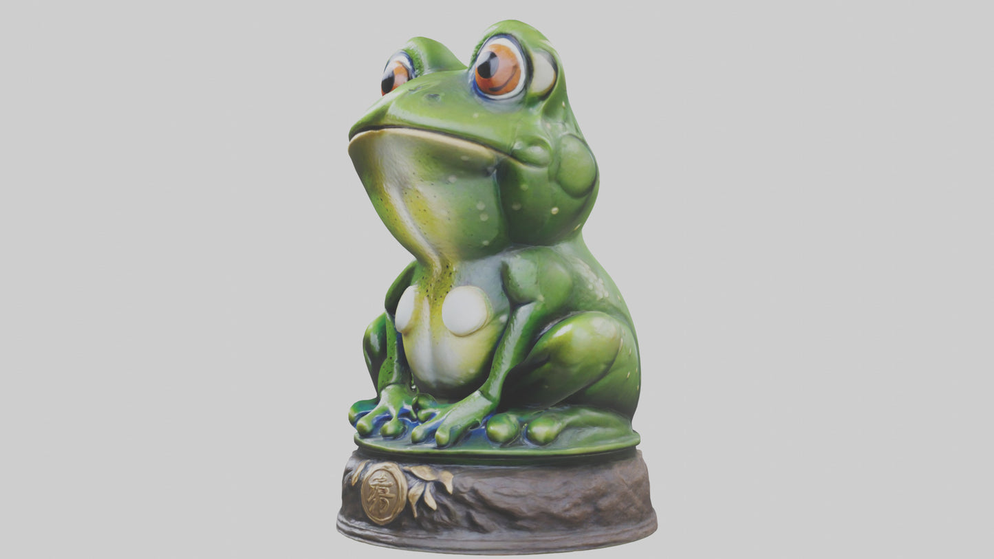 Frog statue model 3D model