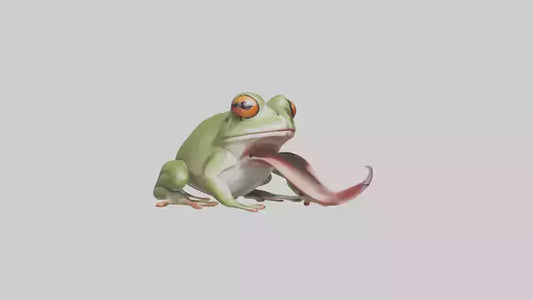 Frog Tongue Model VR / AR / low-poly