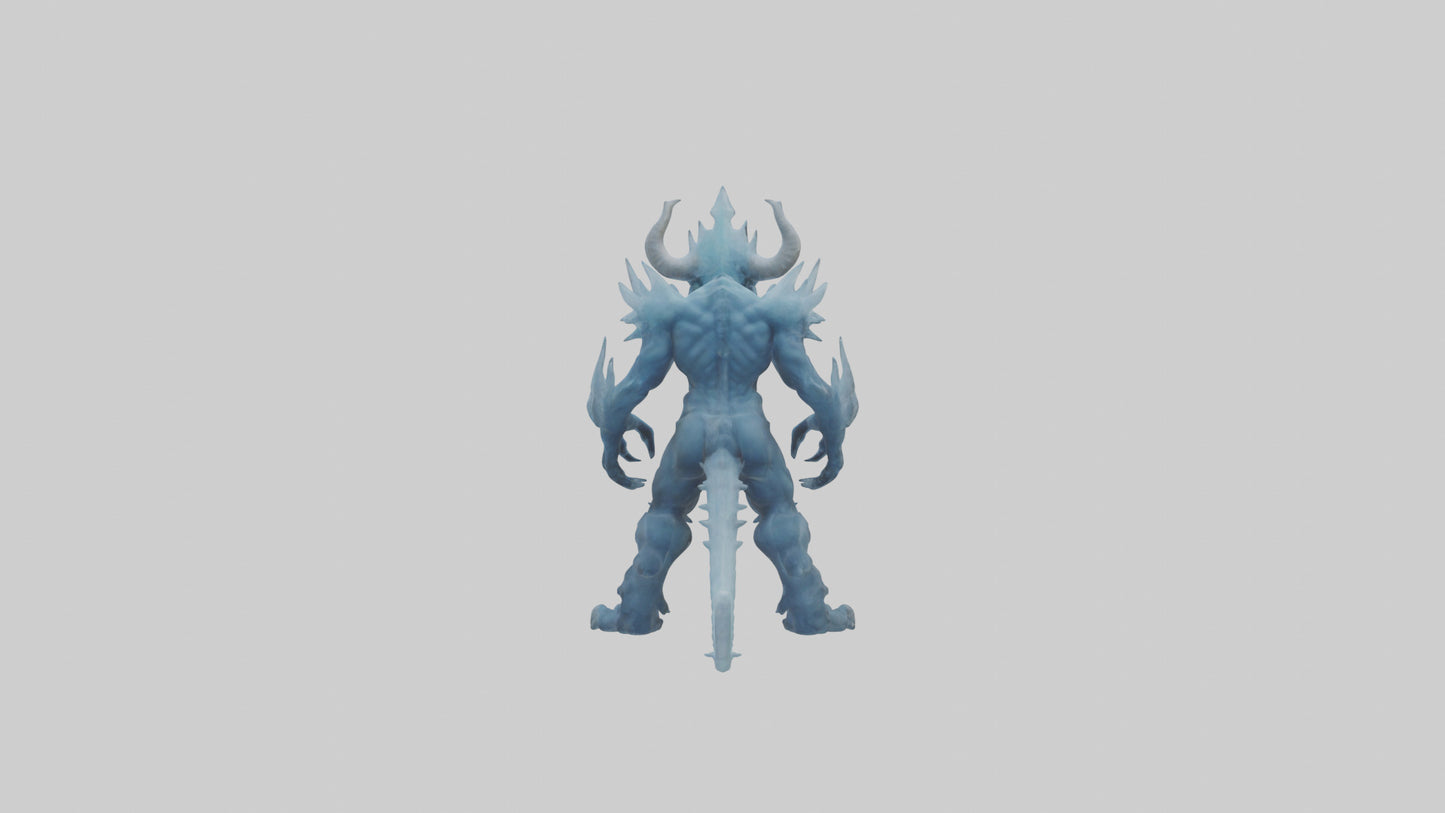 Frost Demon model VR / AR / low-poly