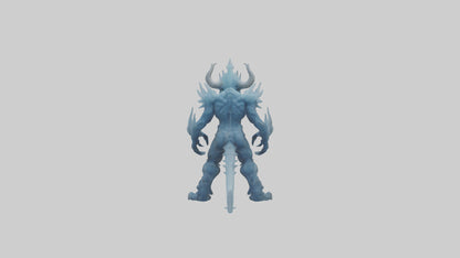 Frost Demon model VR / AR / low-poly