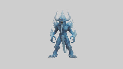 Frost Demon model VR / AR / low-poly