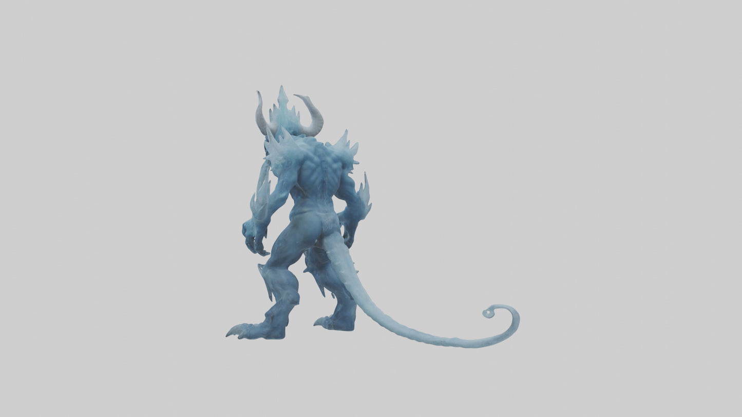 Frost Demon model VR / AR / low-poly