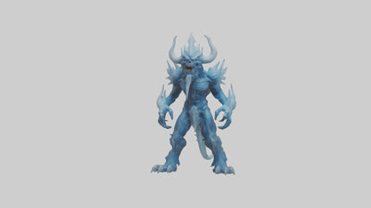 Frost Demon model VR / AR / low-poly