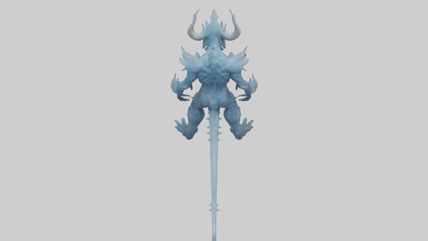 Frost Demon model VR / AR / low-poly
