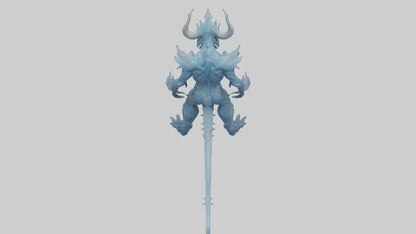 Frost Demon model VR / AR / low-poly