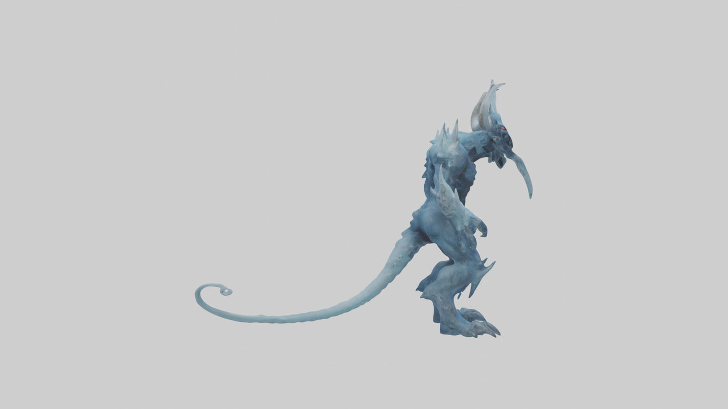 Frost Demon model VR / AR / low-poly