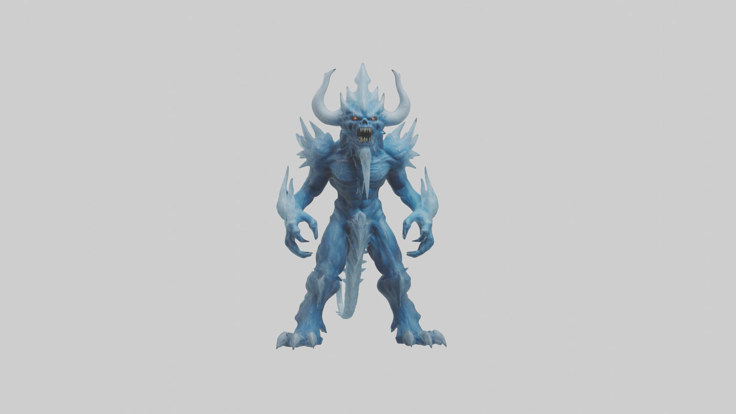 Frost Demon model VR / AR / low-poly