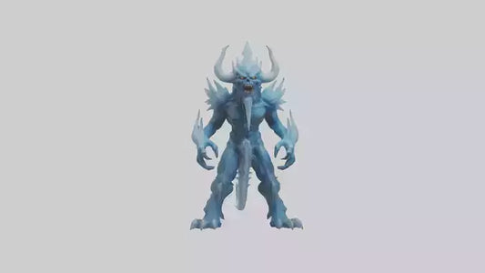 Frost Demon model VR / AR / low-poly