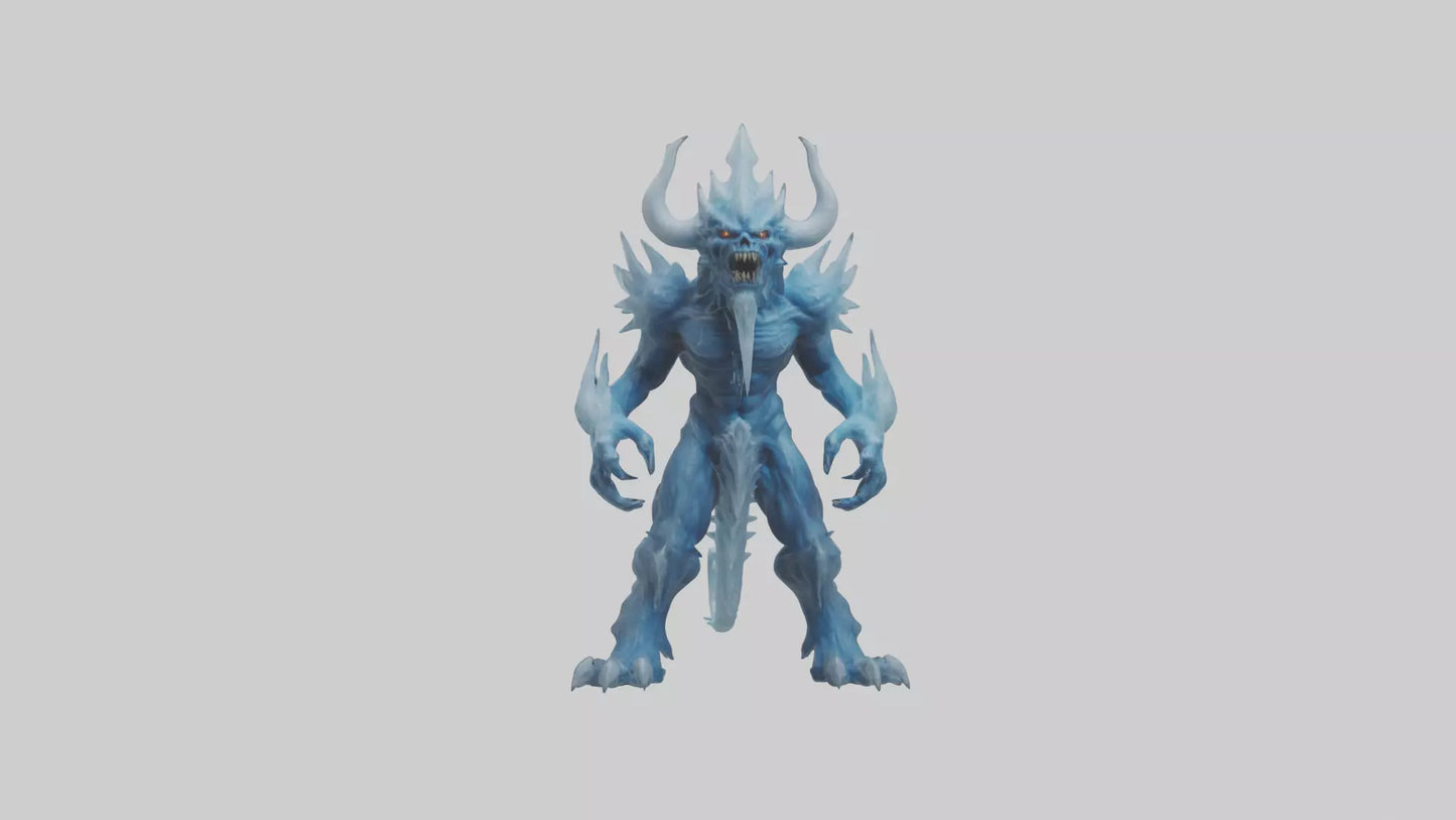 Frost Demon model VR / AR / low-poly