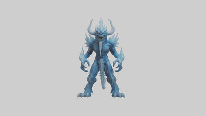Frost Demon model VR / AR / low-poly