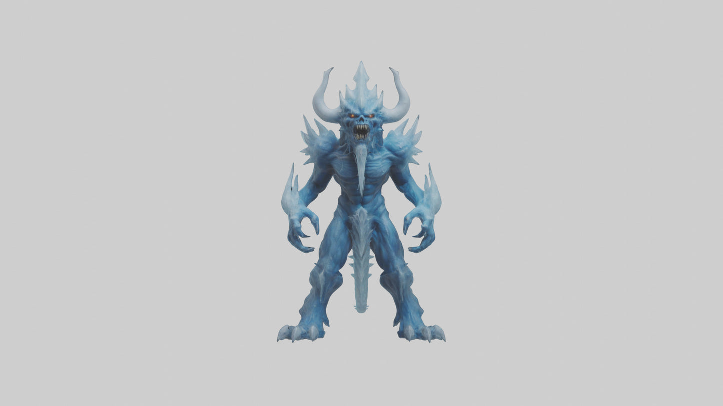 Frost Demon model VR / AR / low-poly