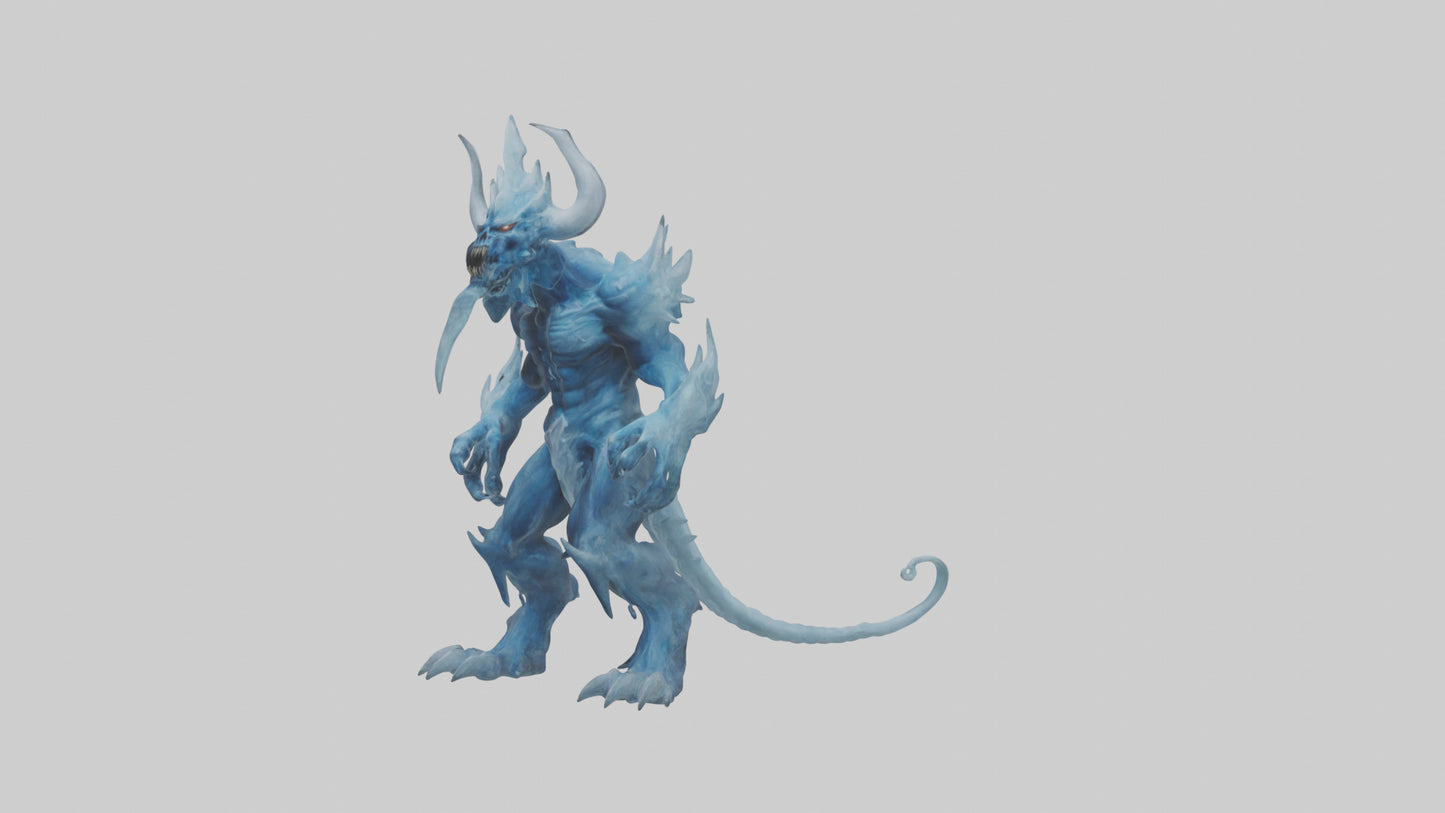 Frost Demon model VR / AR / low-poly