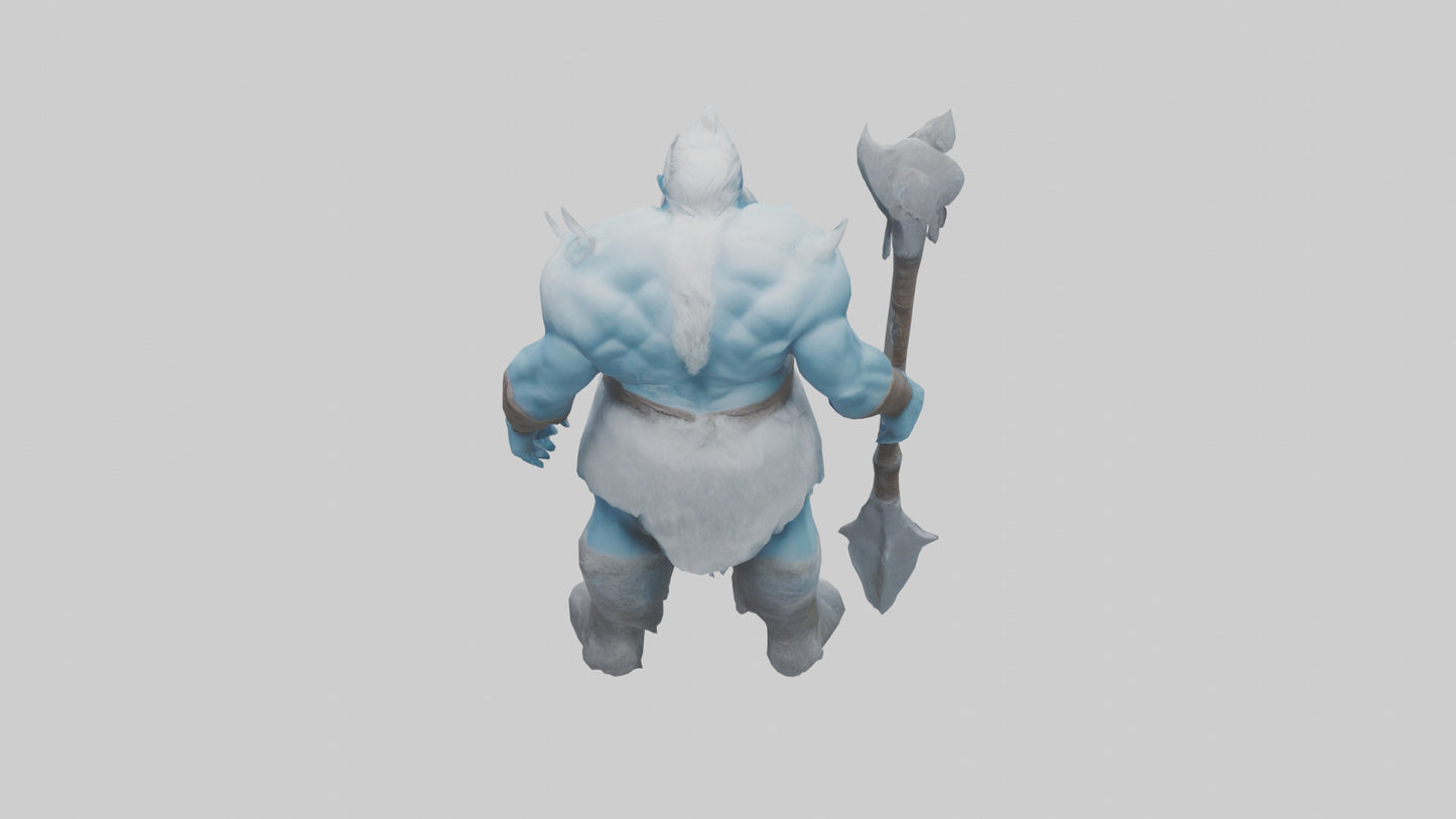 3D model Frost Giant model VR / AR / low-poly