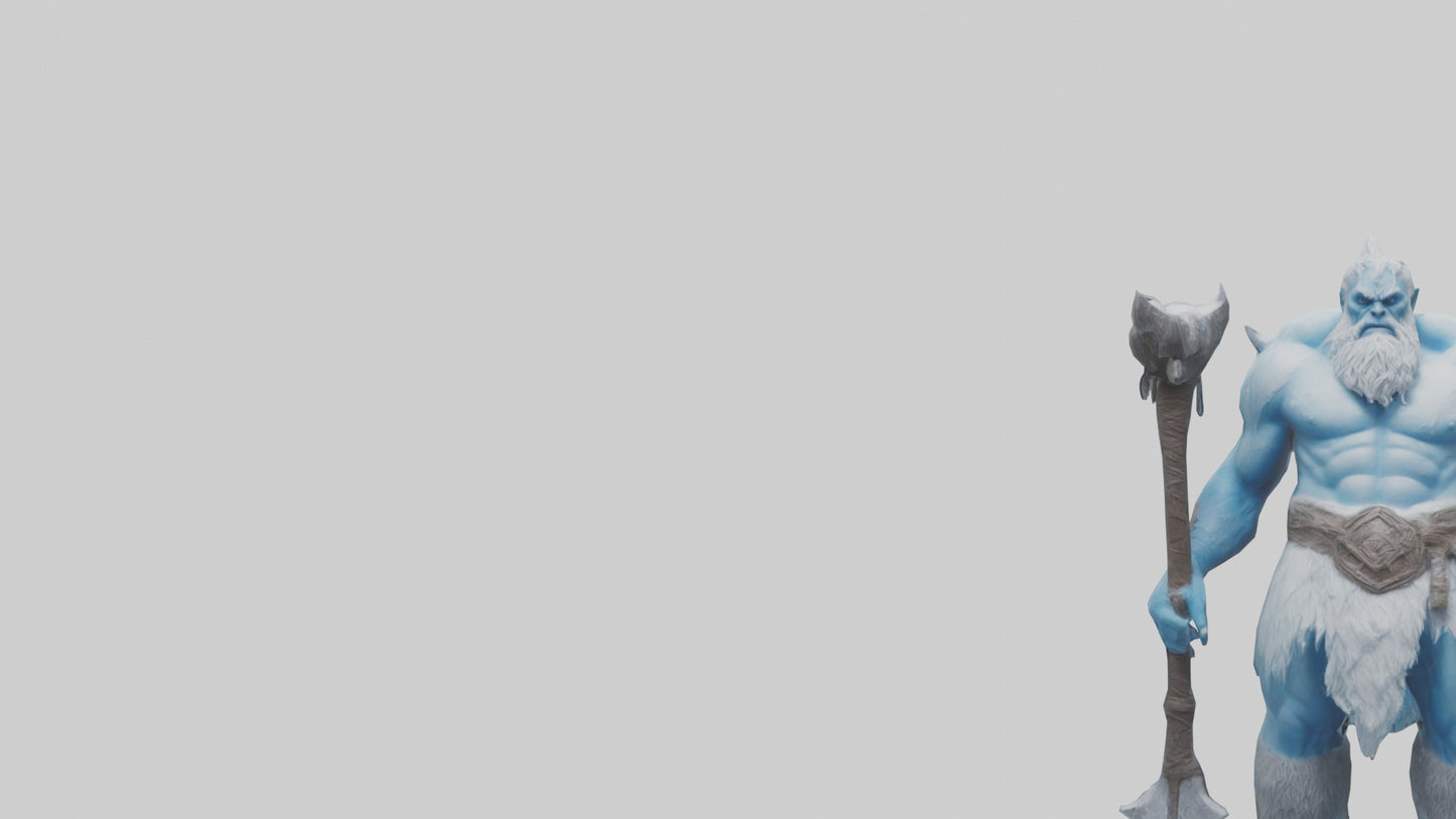 3D model Frost Giant model VR / AR / low-poly