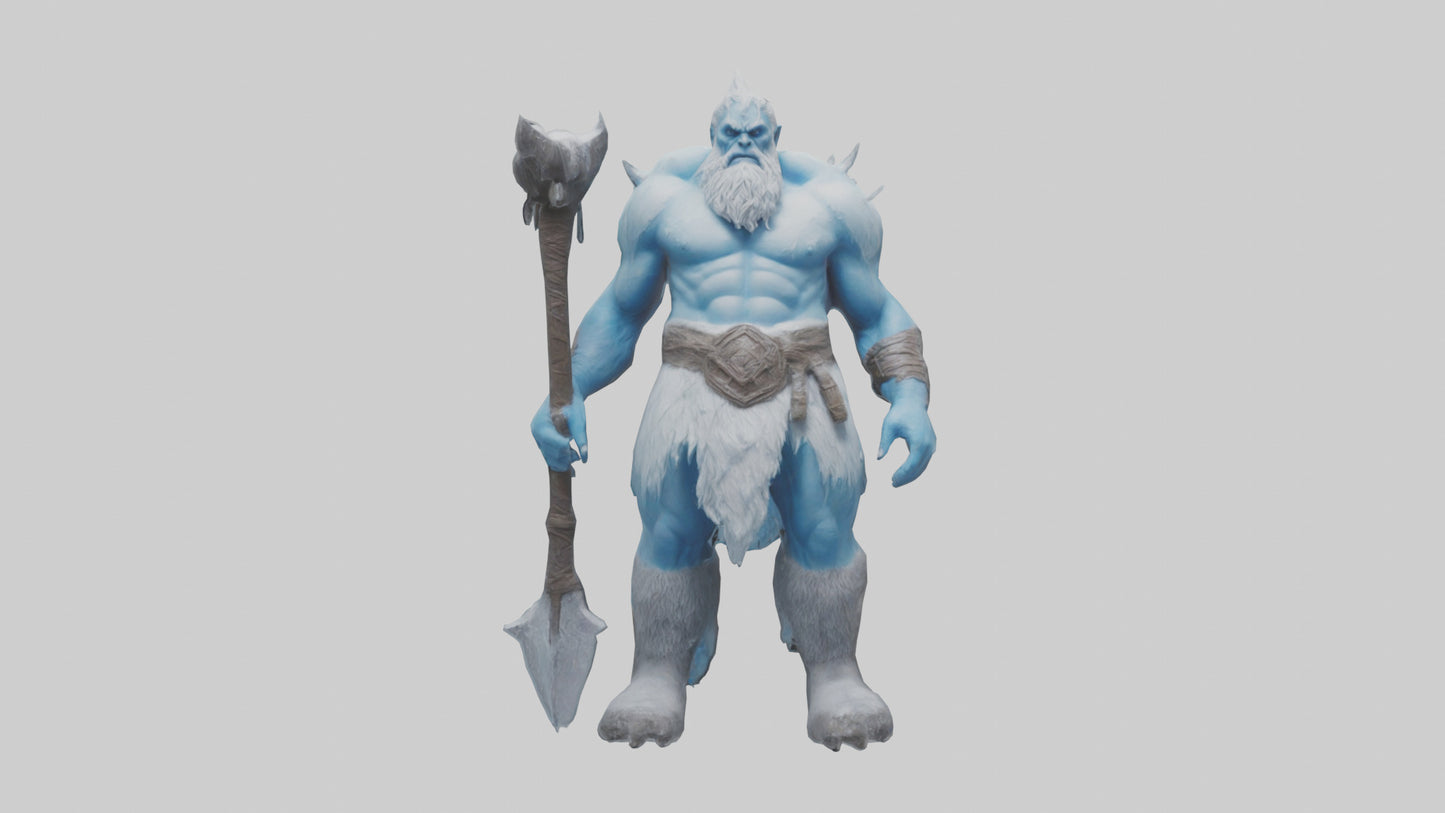 3D model Frost Giant model VR / AR / low-poly