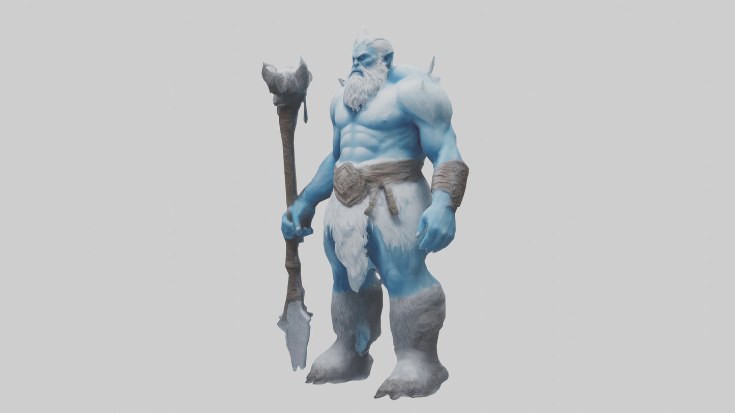3D model Frost Giant model VR / AR / low-poly