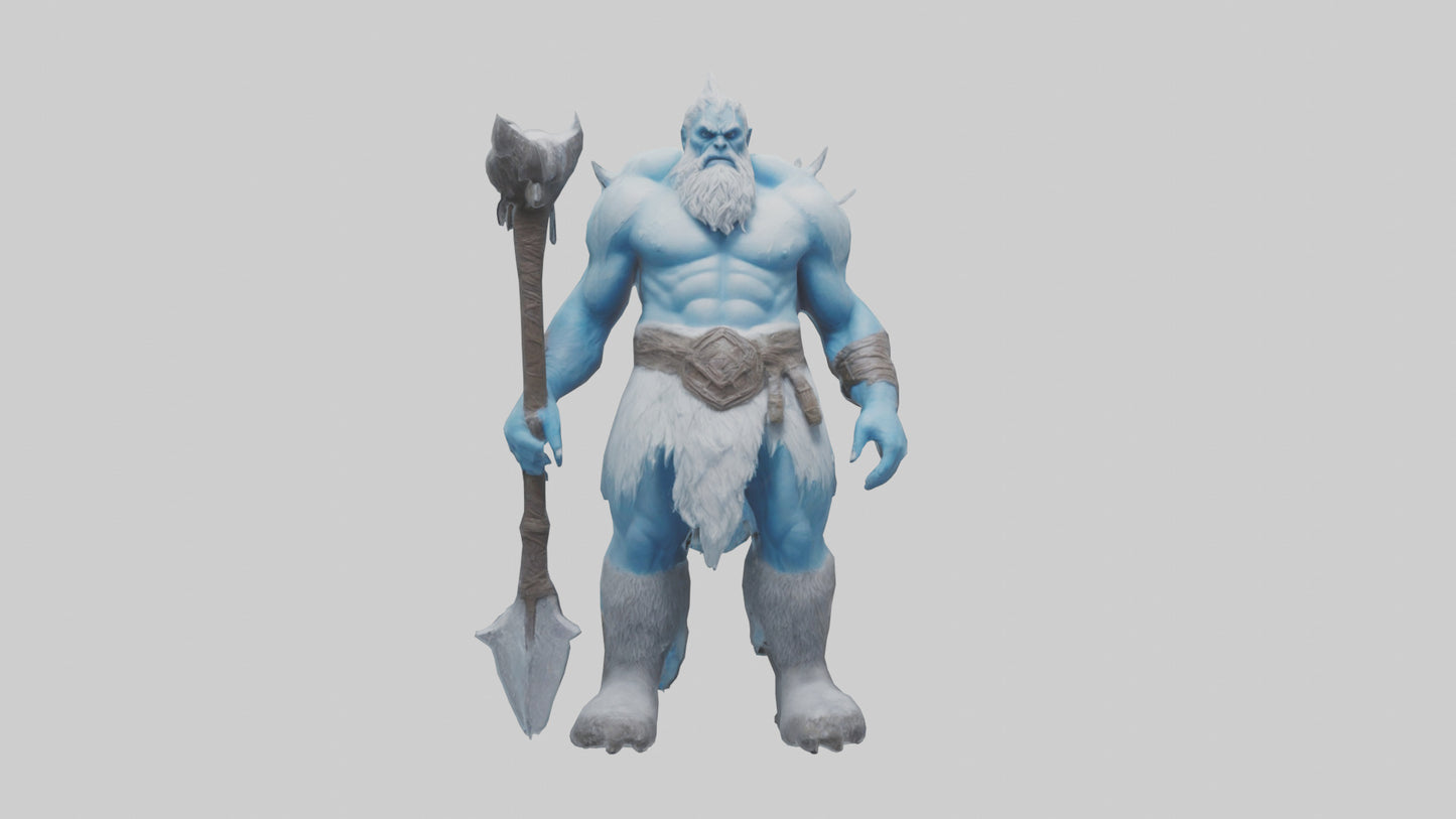 3D model Frost Giant model VR / AR / low-poly