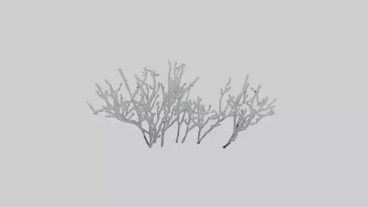 3D model Frosted Branches model VR / AR / low-poly
