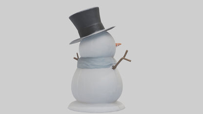 Frosty Snowman with Hat model 3D model