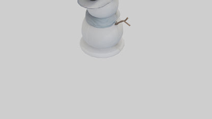Frosty Snowman with Hat model 3D model