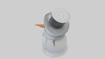 Frosty Snowman with Hat model 3D model