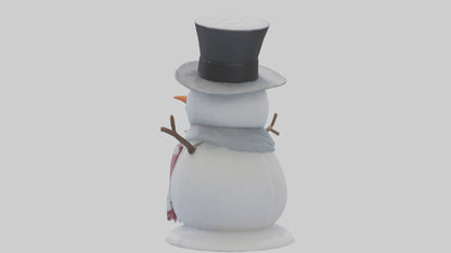 Frosty Snowman with Hat model 3D model