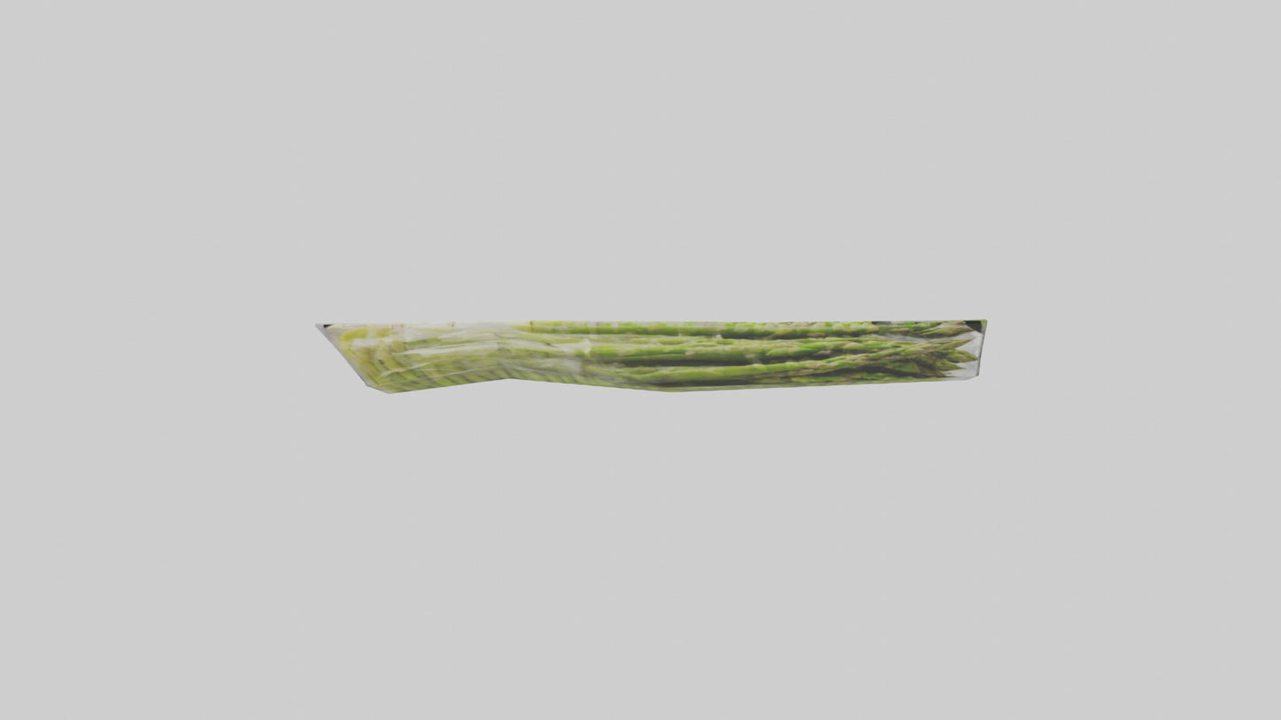 Frozen Asparagus Pack model 3D model